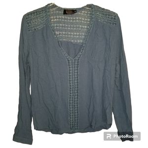 LTX Sportswear Blue V-Neck Top Size M